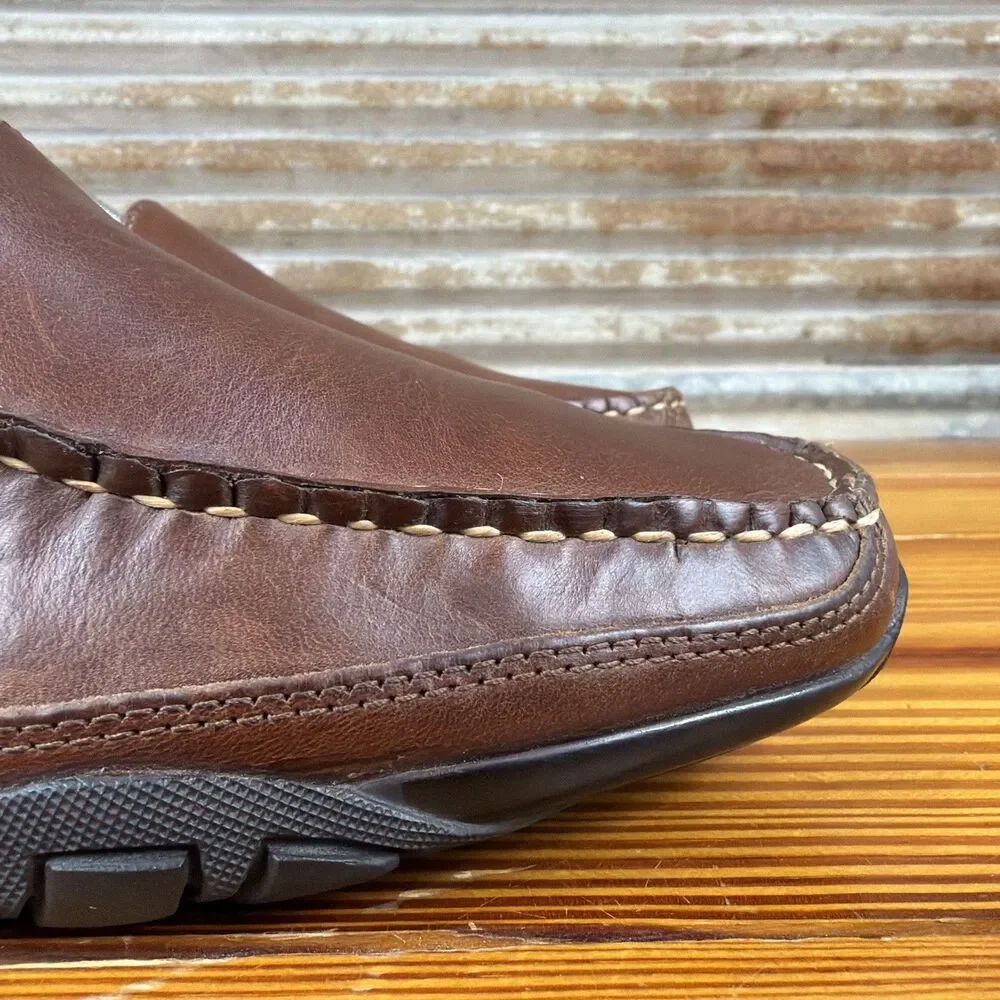 Allen Edmonds Brown Mens Boulder Leather Loafer Size 8E Driving Moc